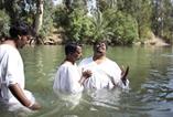 Baptism Ceremony at Yardenit, Jordan River.